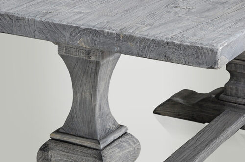 Kloostertafel grey finish 't Maaseiker Woonhuys