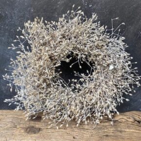 Thistle wreath krans dia 30 cm white